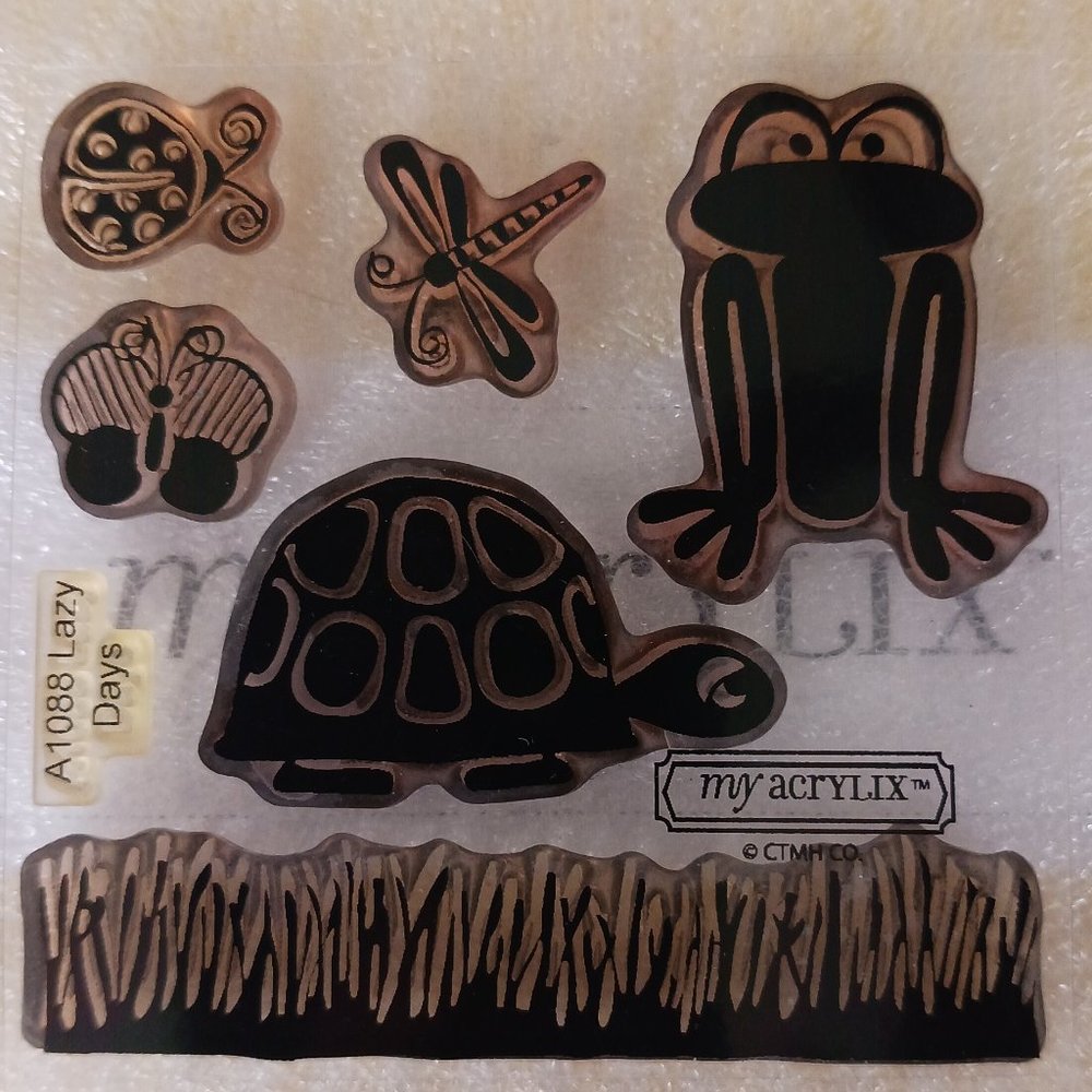 Lazy days acrylic stamp